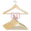 Hemden Kleider Hosen Bügel Holz Hell je 0,79 EUR
