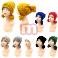 Damen Herbst Winter Fell Mützen Mix je 1,59 EUR