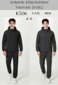 Herren Freizeitanzug K506, Jacke und Hose, Gr. S-XXL - Schwarz/Grau, 5 Anzüge je 24,50 EUR