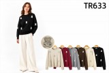 TR633-Ro – Damenpullover mit Bärenmotiven
