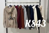K843-Jm – Damen-Kapuzenpullover mit Teddybärmotiv