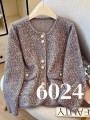 6024-Jm – Damen-Strickjacke mit goldfarbenen Knöpfen