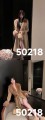 50218-Jm – Damenmantel mit Bindegürtel und flauschigem Besatz