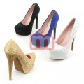 Pumps High Heels Schuhe Glitzeroptik Gr. 36-41 je 11,50 EUR