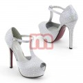 Pumps High Heels Schuhe Glitzeroptik Gr. 36-41 je 6,90 EUR