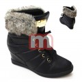 Damen Herbst Winter Fell Stiefel Schuhe Gr. 36-41 je 10,95 EUR