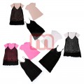 Kinder Mädchen Träger Tops Shirts Set für 4-14 J. je nur 9,75 EUR