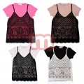 Kinder Mädchen Träger Tops Shirts für 4-14 J. je nur 6,50 EUR