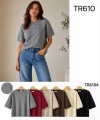 TR610-Ro – Damen-Strickpullover mit Herzmuster