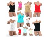 Damen Träger Tops Oberteile Farbig Mix für 0,99 EUR